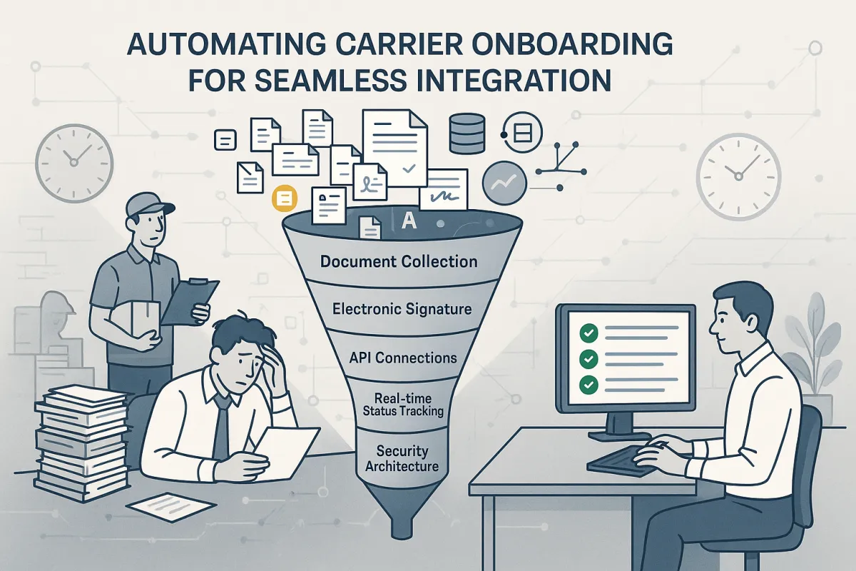 Automated Carrier Onboarding: Implementation Guide for 80% Faster Integration Workflows