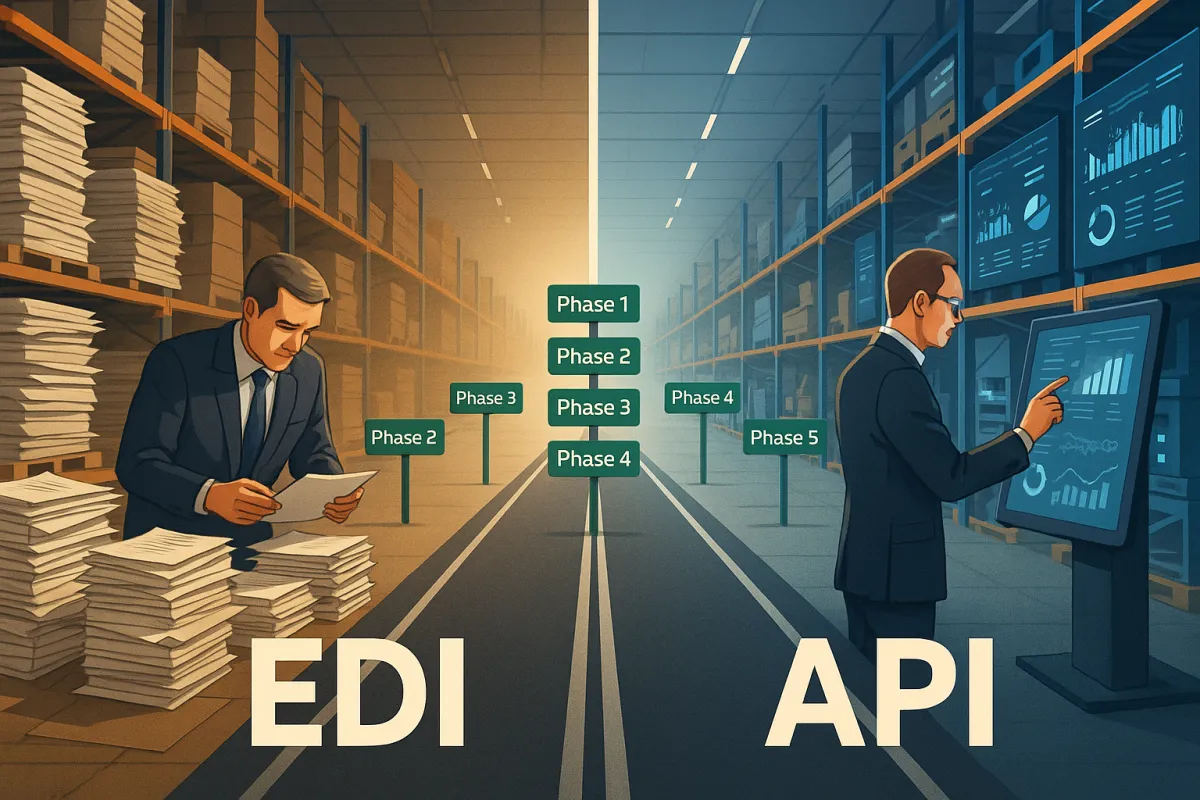 EDI to API Migration Roadmap: A 5-Phase Strategy for European Manufacturers to Modernize Carrier Connectivity Without Breaking Existing TMS Workflows