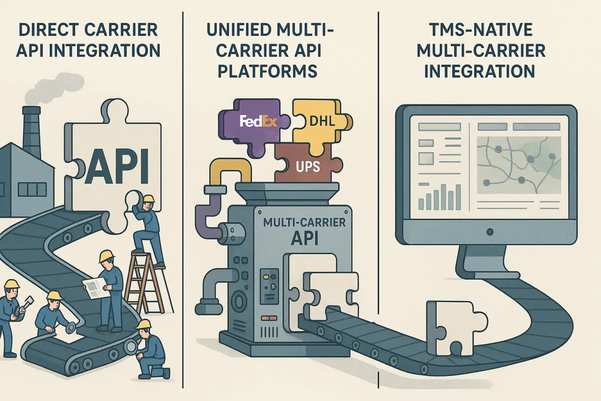Multi-Carrier API Integration for TMS: The Complete Selection and Implementation Guide for European Shippers in 2025