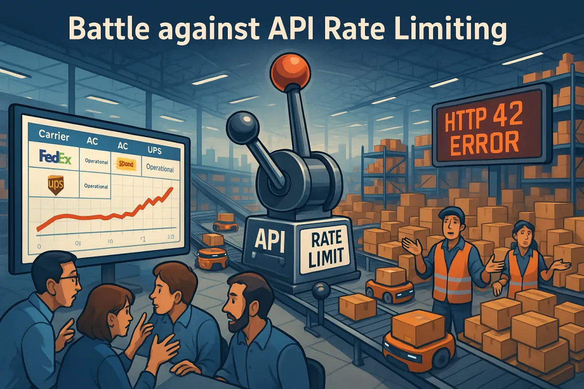 Carrier API Rate Limiting Solutions: How European Shippers Can Prevent Integration Throttling During Peak Seasons Without Breaking TMS Performance in 2025
