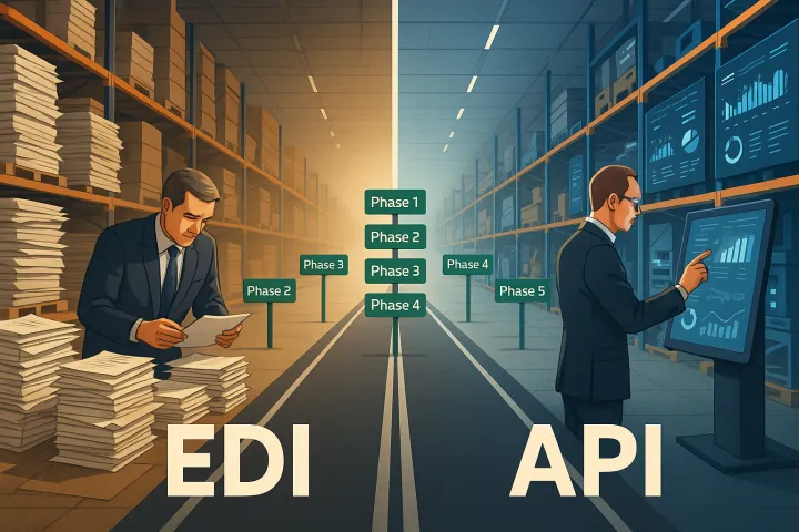 EDI to API Migration Roadmap: A 5-Phase Strategy for European Manufacturers to Modernize Carrier Connectivity Without Breaking Existing TMS Workflows
