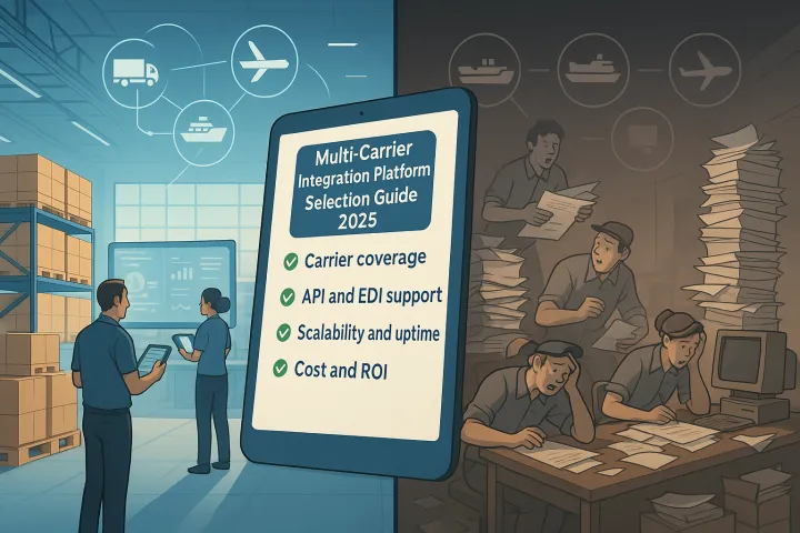 Multi-Carrier Integration Platform Selection Guide 2025: How European Shippers Can Avoid €800,000 TMS Implementation Mistakes and Build Future-Proof Carrier Connectivity